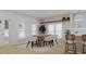 Farmhouse style dining room with a rustic wooden table at 105 Mayfair Ct, Summerville, SC 29485