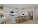 Modern kitchen featuring white cabinets and a spacious island at 105 Mayfair Ct, Summerville, SC 29485