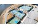 Aerial view of tennis and pickleball courts at 111 Crimson St, Summerville, SC 29486
