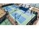 Four well-lit pickleball courts with fencing at 111 Crimson St, Summerville, SC 29486