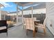 Screened porch with table and chairs, perfect for dining at 111 Crimson St, Summerville, SC 29486