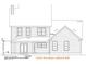 Rear elevation showcasing a two-story home with patio at 1160 Porcher School Road, Awendaw, SC 29429
