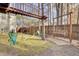 Tree swing and bench swing in a spacious backyard at 125 Trickle Dr, Summerville, SC 29483