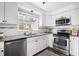 Updated kitchen with stainless steel appliances and granite countertops at 1343 E Montague Ave, North Charleston, SC 29405