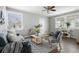 Living room with hardwood floors, and a comfy couch at 1343 E Montague Ave, North Charleston, SC 29405