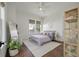 Bright bedroom featuring hardwood floors, a ceiling fan, and comfortable furnishings at 1474 Mizzen Aly, Johns Island, SC 29455