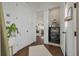 Hallway and laundry room featuring new washer and dryer with shelving for storage at 1474 Mizzen Aly, Johns Island, SC 29455