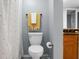 Clean bathroom with shower, toilet and granite vanity at 1625 Live Oak Park, Seabrook Island, SC 29455