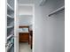 Walk-in closet with shelving and hanging rod at 1625 Live Oak Park, Seabrook Island, SC 29455