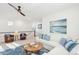 Bright bonus room with comfy seating and coastal decor at 1680 Banning St, Mount Pleasant, SC 29466