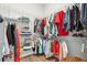 Well-organized closet with double hanging rods and shelving at 1680 Banning St, Mount Pleasant, SC 29466