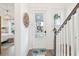 Bright entryway with hardwood floors and stairs at 1680 Banning St, Mount Pleasant, SC 29466