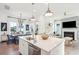 Spacious kitchen with island, stainless steel appliances, and breakfast area at 1680 Banning St, Mount Pleasant, SC 29466
