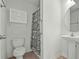 Clean bathroom featuring a shower, toilet, and vanity at 2035 Culloden Dr, Summerville, SC 29483