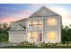 Two-story home with gray siding, balcony, and attached garage at 2082 Cousteau Ct, Johns Island, SC 29455