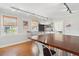 Long communal table and bar area in a common space at 212 Calhoun, Charleston, SC 29401