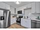 Modern kitchen featuring white shaker cabinets and stainless steel appliances at 2268 Bailey Dr, North Charleston, SC 29405