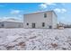 House backyard covered in snow at 261 Firewheel Ct, Summerville, SC 29486