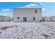House backyard covered in snow at 261 Firewheel Ct, Summerville, SC 29486