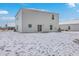 House backyard covered in snow at 261 Firewheel Ct, Summerville, SC 29486