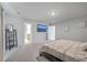Spacious bedroom with ensuite bathroom and large TV at 261 Firewheel Ct, Summerville, SC 29486