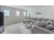 Bright bonus room with comfy sectional sofa and plenty of natural light at 261 Firewheel Ct, Summerville, SC 29486