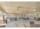 Covered pavilion with ceiling fans, picnic tables, and seating at 261 Firewheel Ct, Summerville, SC 29486