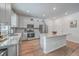 Kitchen island with granite countertop, perfect for casual dining at 261 Firewheel Ct, Summerville, SC 29486