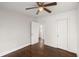 Bedroom featuring hardwood floors and neutral wallpaper at 2889 Alabama Drive, North Charleston, SC 29405