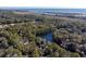 Aerial view of property highlighting its tranquil waterfront setting at 2908 Old Drake Dr, Seabrook Island, SC 29455