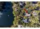 Aerial view of the home situated near a peaceful lake in a wooded area at 2908 Old Drake Dr, Seabrook Island, SC 29455