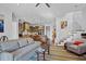 Living room showcasing open floor plan with kitchen view at 2908 Old Drake Dr, Seabrook Island, SC 29455