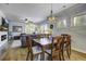 Bright dining room with hardwood floors and chandelier at 304 Bloomington Way, Summerville, SC 29486
