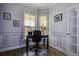 Bright home office features a desk, chair, and large windows at 304 Bloomington Way, Summerville, SC 29486