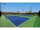 Three pickleball courts with green and blue surfaces at 304 Bloomington Way, Summerville, SC 29486