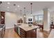 Modern kitchen island with marble countertop, stainless steel appliances, and pendant lighting at 355 Cooper River Dr, Mount Pleasant, SC 29464