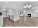 Open kitchen with island and stainless steel appliances at 3725 Grange Cir, Summerville, SC 29486