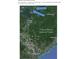 Aerial view showcasing the proximity to Charleston, Isle of Palms Beach, and Moncks Corner with access to seven lake locations at 380 Dike Rd, Bonneau, SC 29431