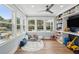 Fun playroom with built-in shelves and plenty of natural light at 3906 Waterway Blvd, Isle of Palms, SC 29451