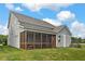 House exterior showcasing a screened porch and landscaping at 391 Wappoo Trace Ln, Summerville, SC 29486
