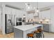 Modern kitchen with stainless steel appliances and marble countertops at 391 Wappoo Trace Ln, Summerville, SC 29486