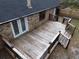 Elevated wooden deck with black railings and direct access from the home at 402 Citadel St, Ladson, SC 29456