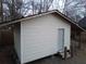 Detached storage shed with vinyl siding at 402 Citadel St, Ladson, SC 29456