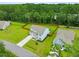 Aerial view of a two story home in a quiet neighborhood at 4041 Oxeye Loop, Johns Island, SC 29455
