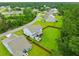 Aerial view of neighborhood with homes and green spaces at 4041 Oxeye Loop, Johns Island, SC 29455