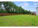 Spacious backyard with lush grass and wooden fence at 4041 Oxeye Loop, Johns Island, SC 29455