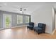 Spacious bonus room with wood-look floors and access to a balcony at 4041 Oxeye Loop, Johns Island, SC 29455