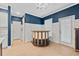Small circular breakfast bar with dark wood and white trim at 4041 Oxeye Loop, Johns Island, SC 29455