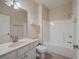 Bathroom with tub, toilet and vanity at 4816 8Th Tee Dr, Hollywood, SC 29449