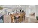 Dining room with hardwood floors and view of kitchen at 482 Hidden Meadow Ln, Summerville, SC 29486